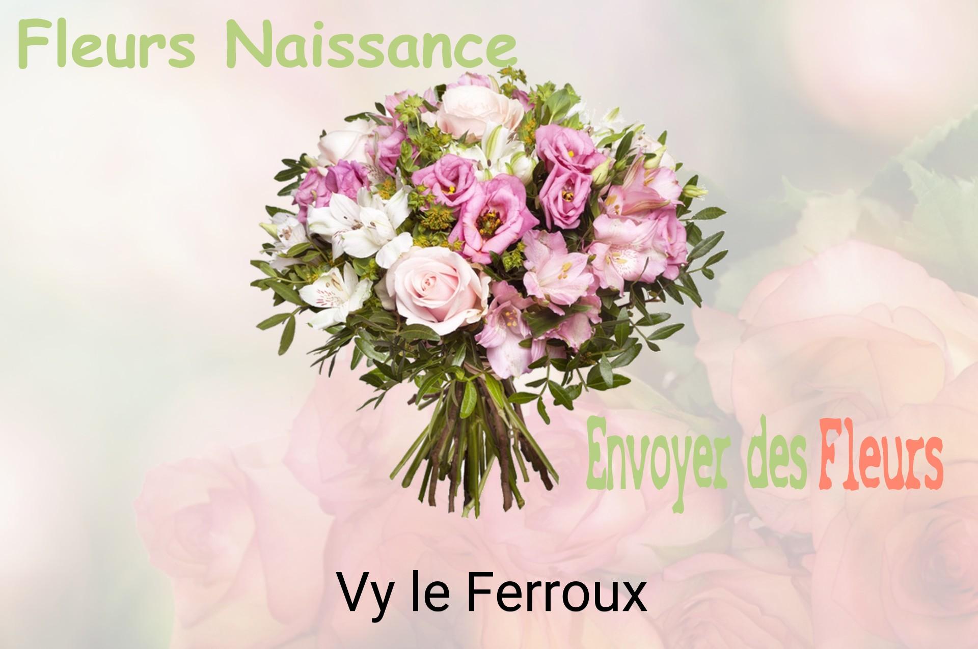 Bouquet de fleurs de naissance livré à Vy-le-Ferroux